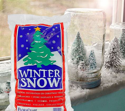 bag of fake snow flakes|faux snow for christmas trees.